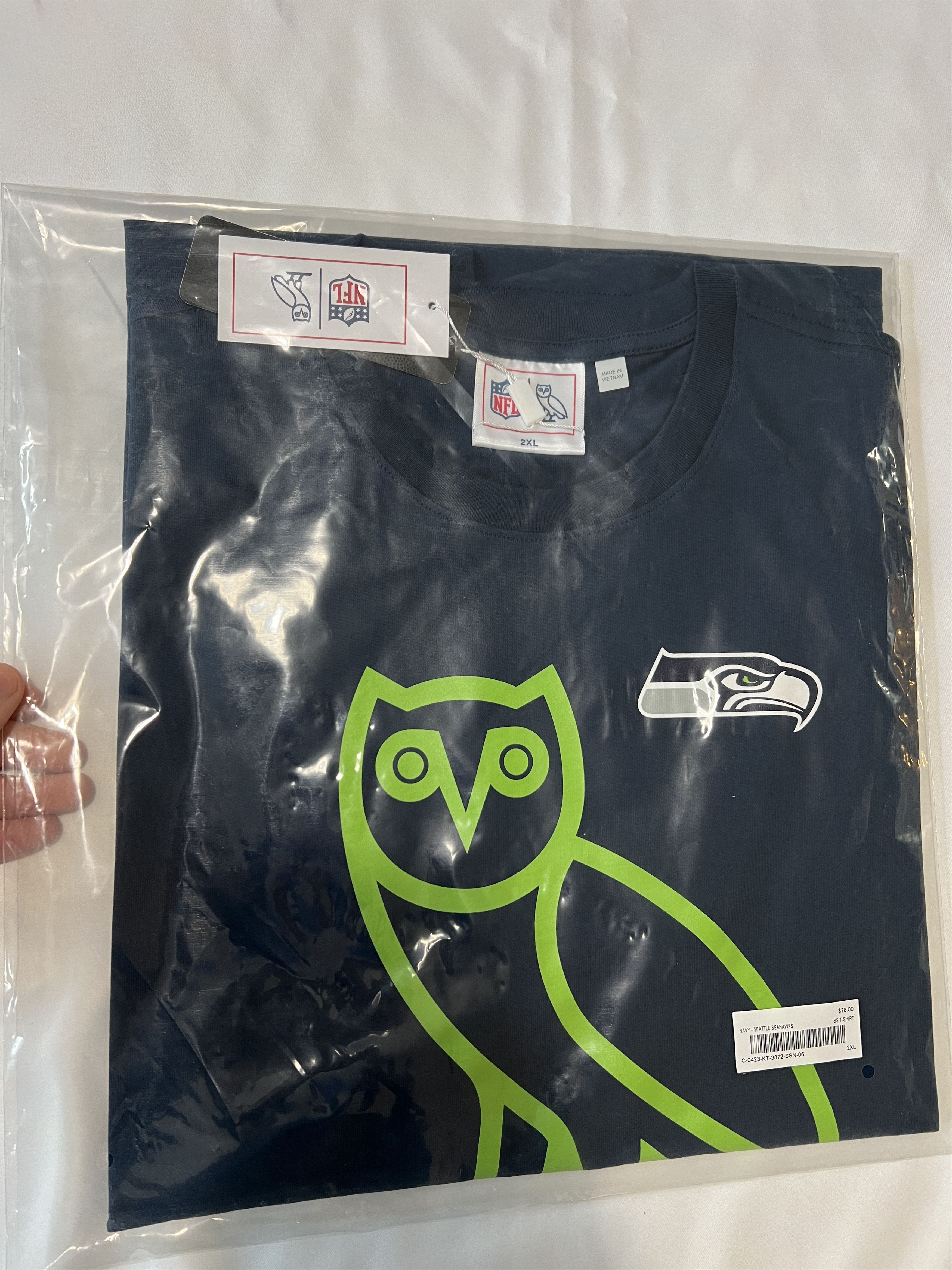 Drake OVO x NFL SEATTLE SEAHAWKS OG T-SHIRT Size US XXL / EU 58 / 5 - 3 Thumbnail