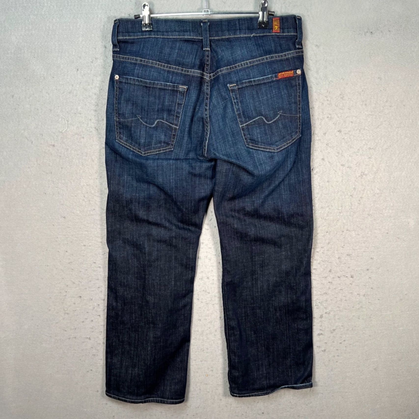 7 For All Mankind 7 For All Mankind Austyn Jeans Mens 30 Dark Wash Denim Relaxed Straight 5-Pocket USA Vintage No N/A Size US 30 / EU 46 - 2 Thumbnail