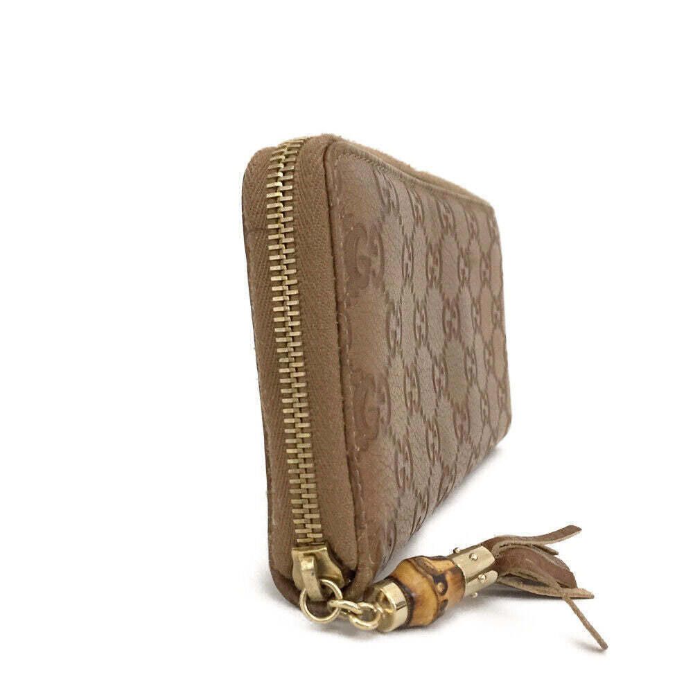 Gucci Gucci Guccissima Bamboo Tassel Zip Around Wallet Light Size ONE SIZE - 2 Thumbnail