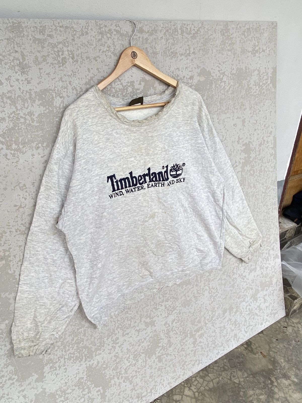 Other Vintage Timberland Big Printed Crewneck Sweatshirt Gray Size US M / EU 48-50 / 2 - 3 Thumbnail