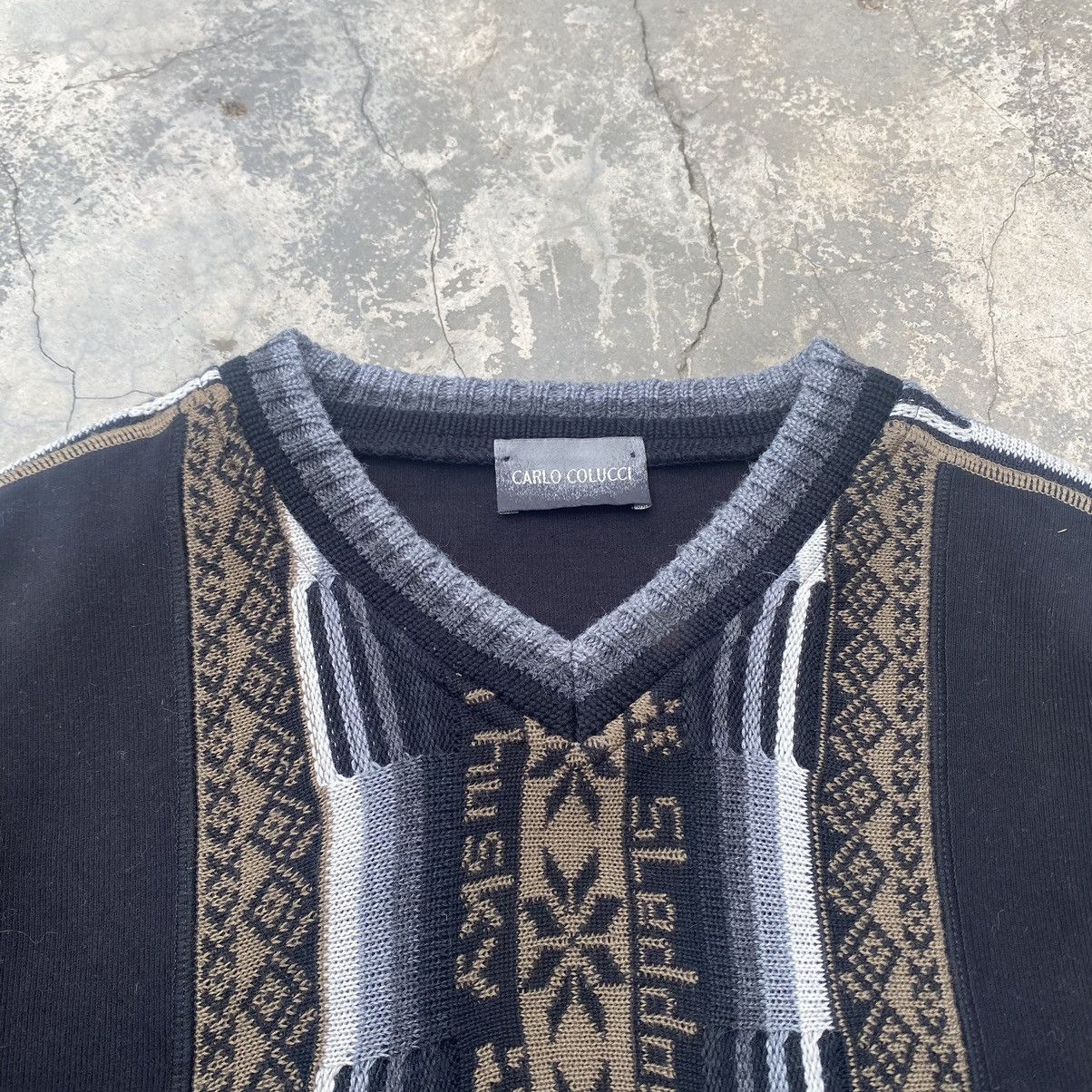 Coogi CARLO COLUCCI Siberian Husky Knit Sweatshirt Size US L / EU 52-54 / 3 - 4 Thumbnail