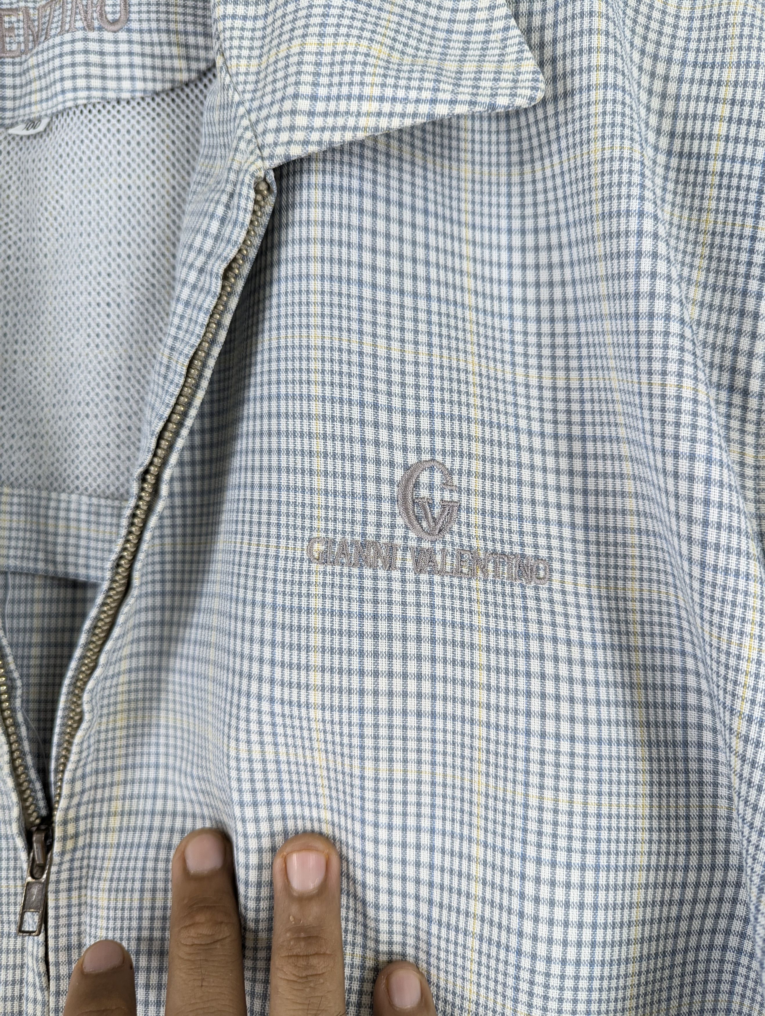 Japanese Brand × Vintage Vintage 90s Gianni Valentino Checkered Casual Light Jacket Size US M / EU 48-50 / 2 - 10 Thumbnail