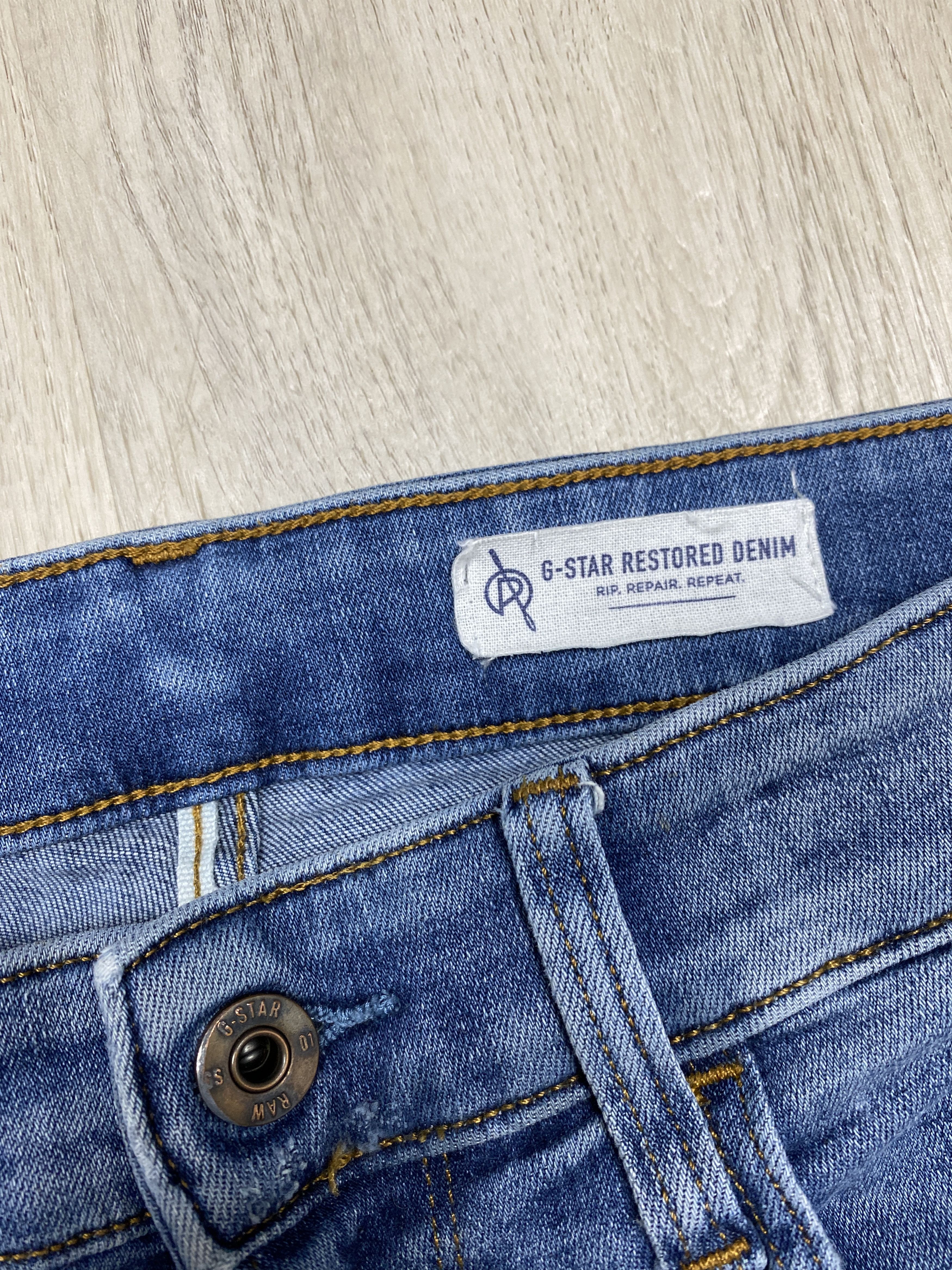 G-Star G Star Raw Vintage Mens Restored Denim Pants Jeans Size US 31 - 4 Thumbnail
