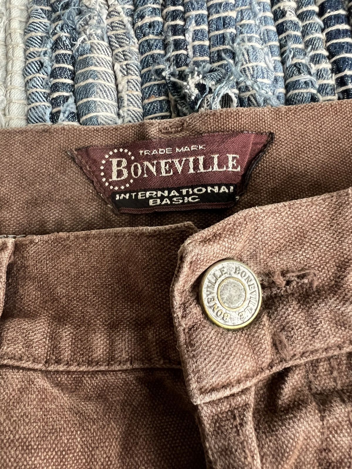 Boneville Vintage 1980s Boneville Massimo Osti OG Duck Canvas Jeans Size US 30 / EU 46 - 10 Thumbnail