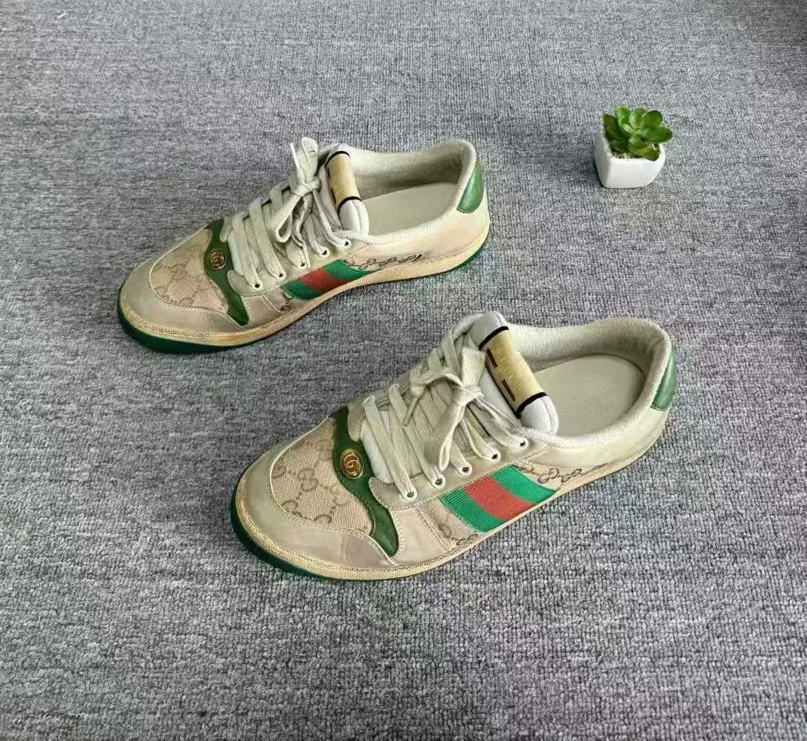 Gucci gucci bee dirty sneakers size 10 Size US 10 / EU 43 - 1 Thumbnail