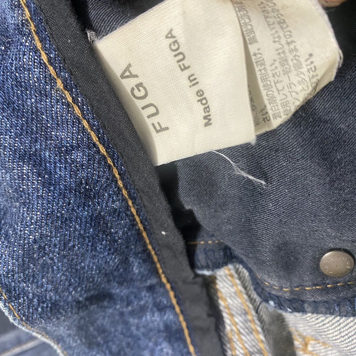 GOSTAR DE FUGA FUGA Coated Oiled Denim Flare Jeans Distressed Size US 32 / EU 48 - 21 Thumbnail