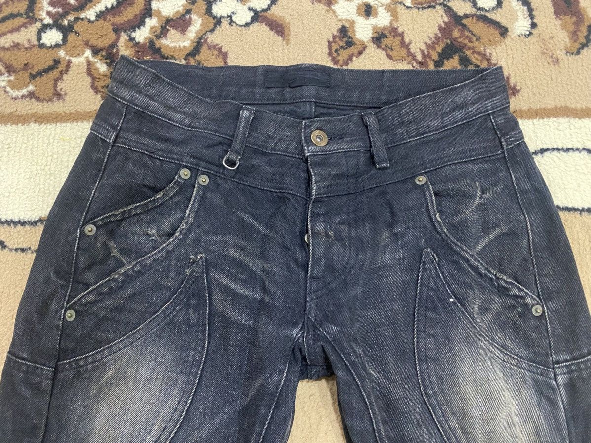 JACKROSE Jackrose Rare Design Distressed Pinned Flare Denim Size US 30 / EU 46 - 9 Thumbnail