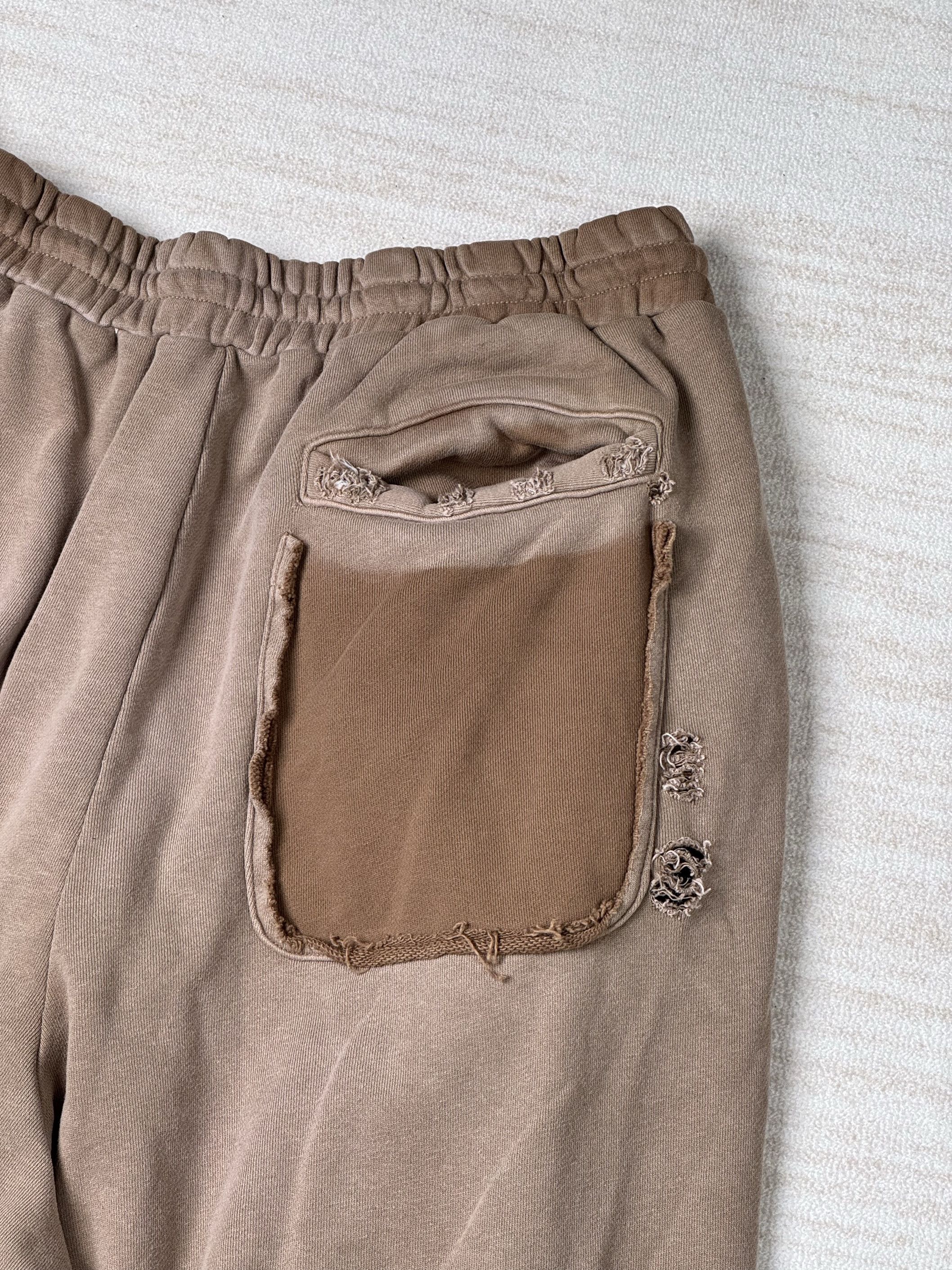 Japanese Brand Heavy Distressed Sun-fade Zip-up Sweatpants Size US 32 / EU 48 - 6 Thumbnail