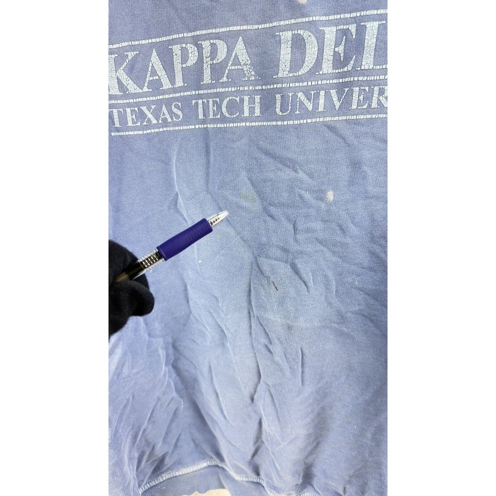 Vintage kappa delta texas tech sweatshirt Distressed Size XL, Blue Size XL / US 12-14 / IT 48-50 - 4 Thumbnail
