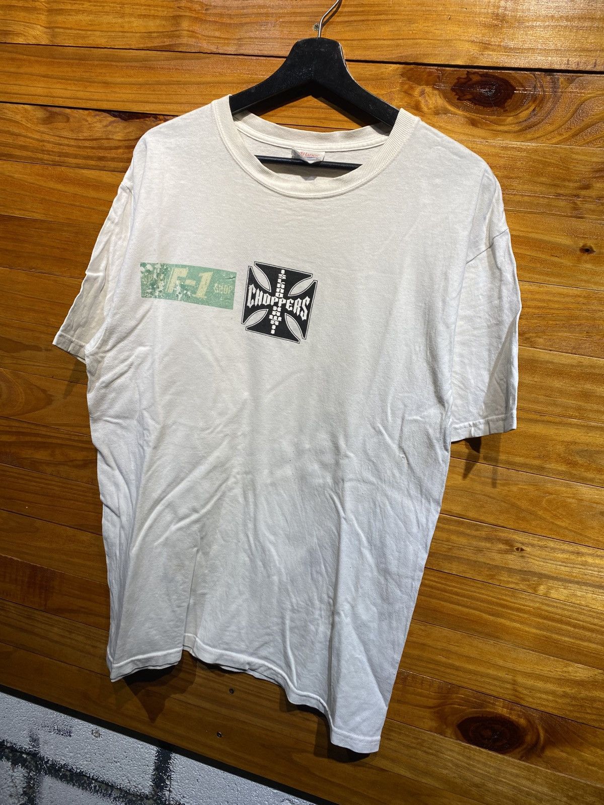 West Coast Choppers Vintage 2000s Hanes Choppers North Shore Hawaii T-Shirt Size US M / EU 48-50 / 2 - 7 Thumbnail