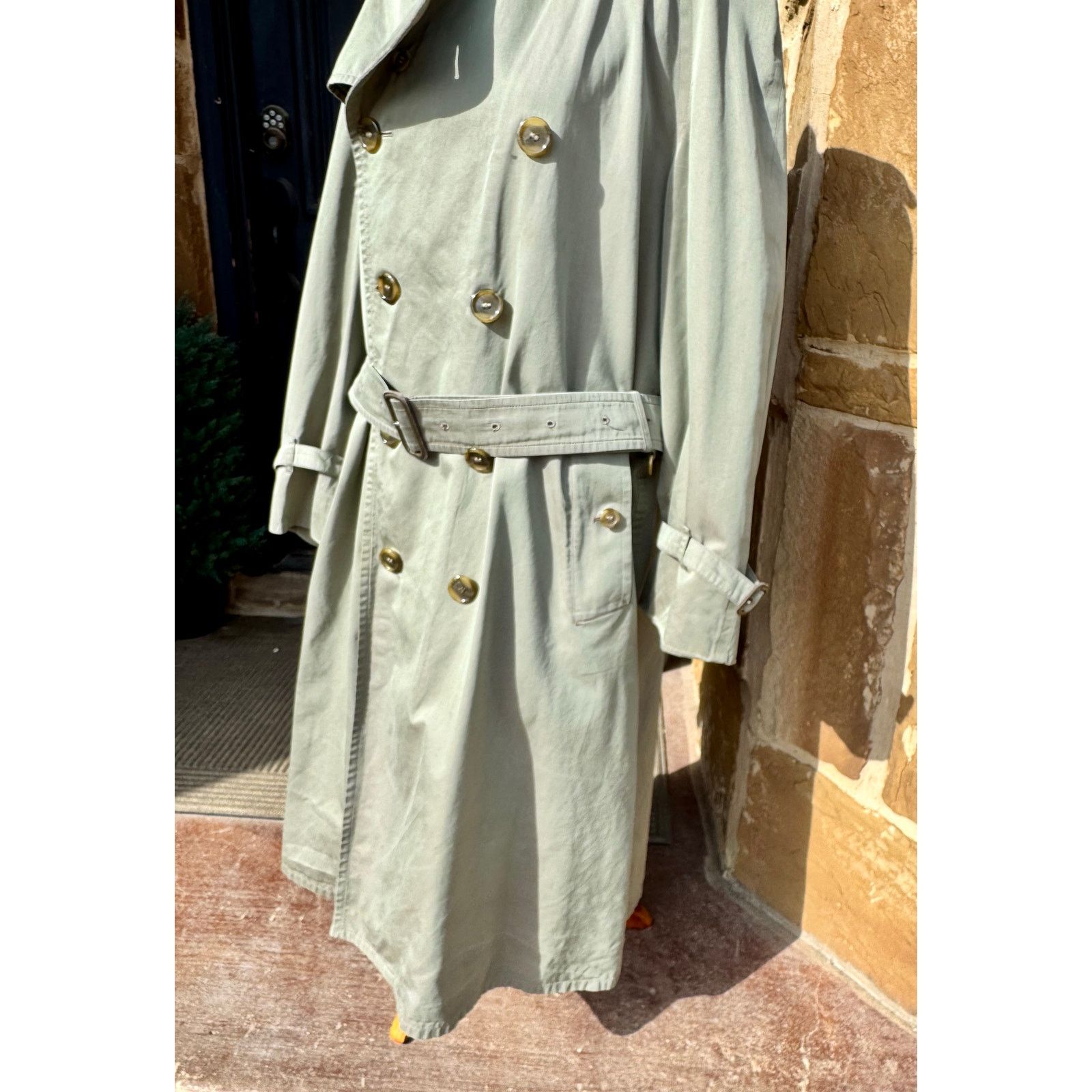 Burberry Burberrys Men's Trench Coat Iconic Vintage 100% Cotton Size US XL / EU 56 / 4 - 2 Thumbnail