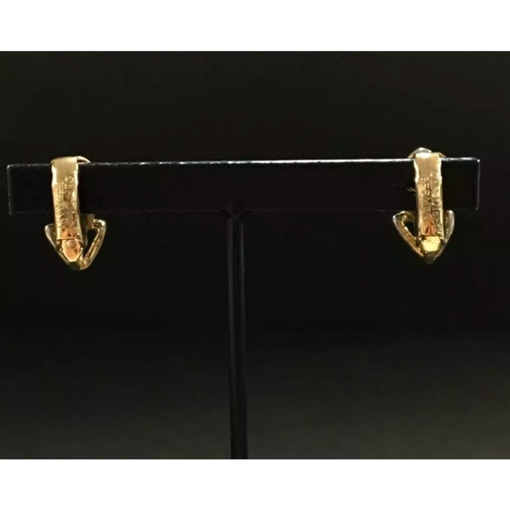 Dior Christian Dior small gold and crystal clip earrings Size ONE SIZE - 6 Thumbnail