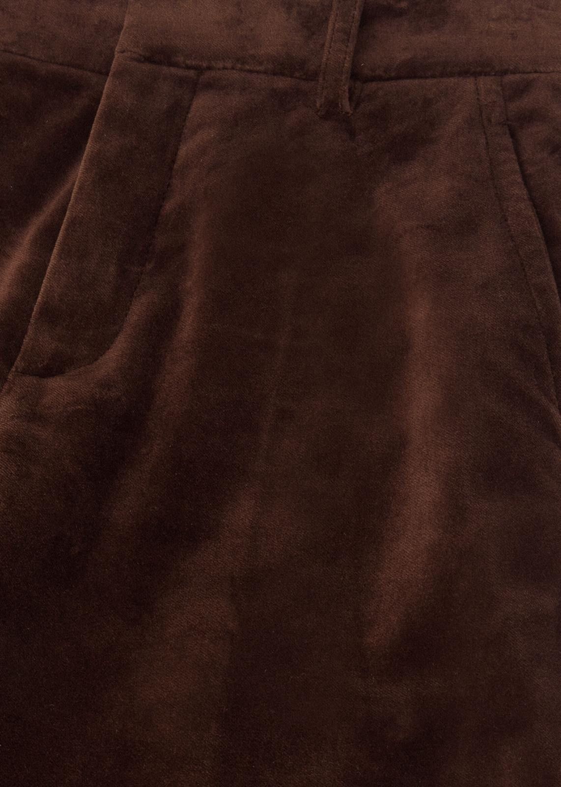 Loro Piana o1srvl11e1125 FAO2443 Velvet Gaby Trousers in Brown Size 27" / US 4 / IT 40 - 3 Thumbnail