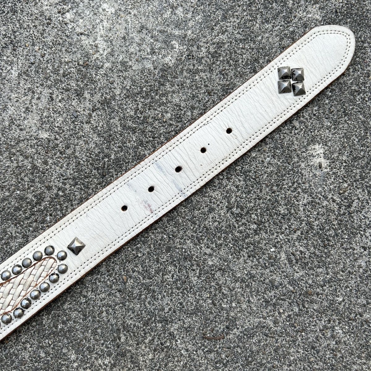 Vintage Vintage studded leather belt (Kapital Style) Size ONE SIZE - 12 Thumbnail