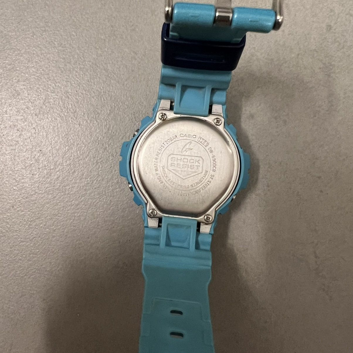 G Shock Rare Casio G Shock DW-6900CB Blue Digital Watch 200M Teal Size ONE SIZE - 7 Thumbnail