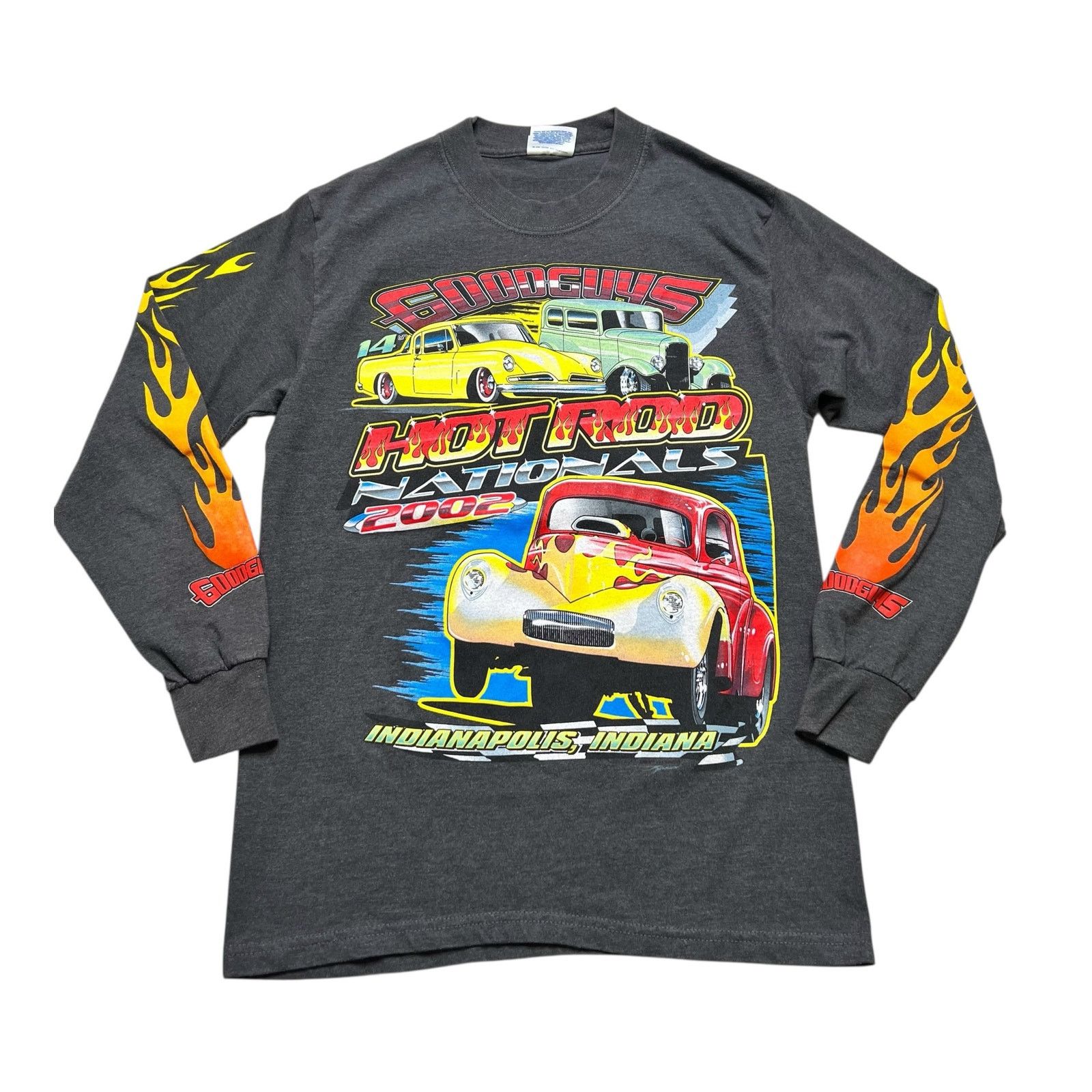 Hanes Streetwear Vintage Hot Rods Custom Flame Fire Long Sz Small Size US S / EU 44-46 / 1 - 11 Thumbnail
