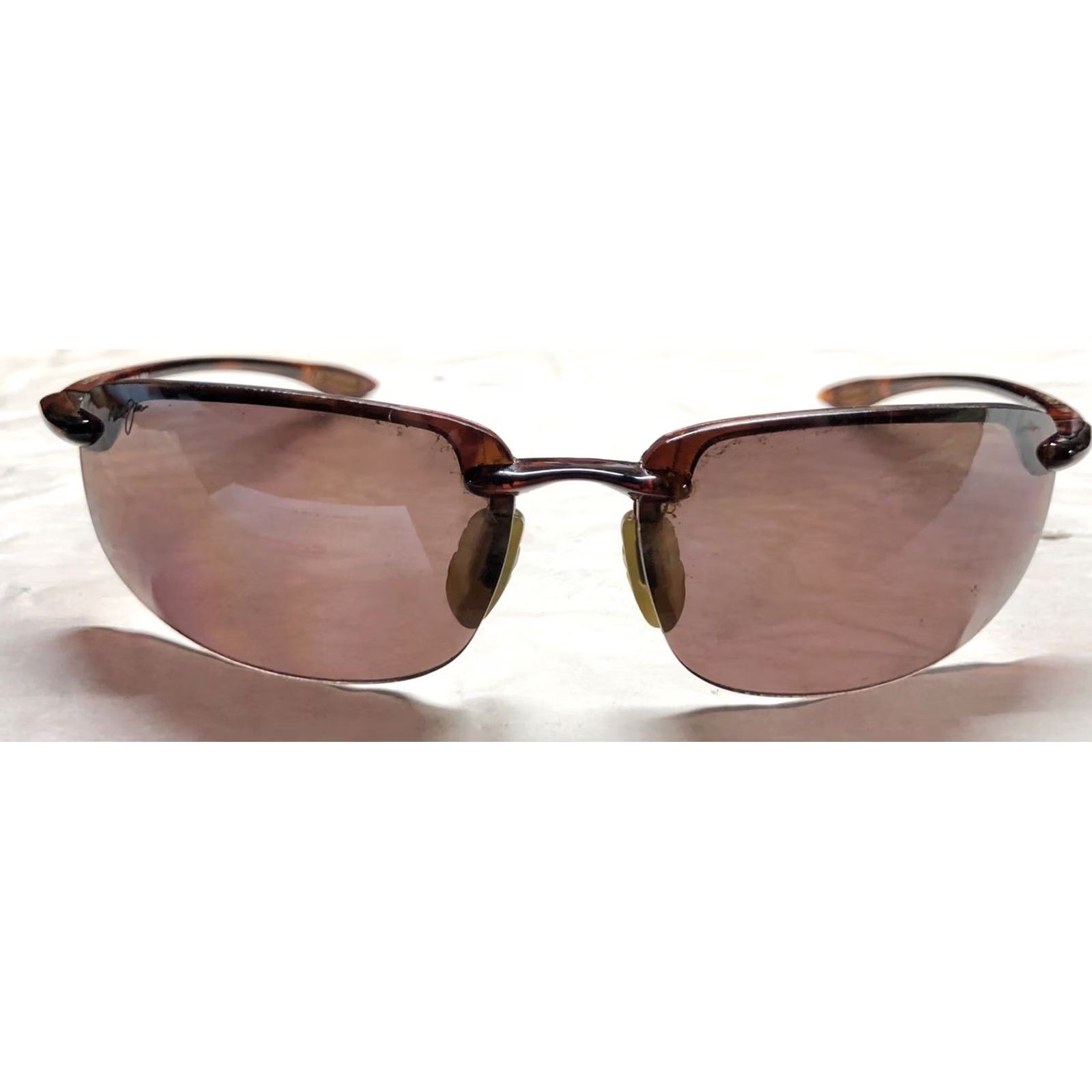 Maui Jim MAUI JIM MJ SPORT WRAP MJ407-10 BROWN SUNGLASSES Polarized 1.5 Japan + Case Unisex Adults Wrap Rimless Case Size ONE SIZE - 2 Thumbnail