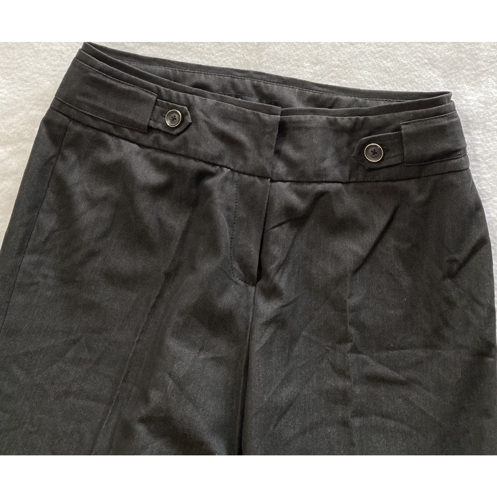 Vintage Sharagano Dress Pants Women Very Dark Gray 8 Pant/ 17-25 Inseam 32 FullLength Regular Rise High Work Outfit Size 30" / US 8 / IT 44 - 2 Thumbnail