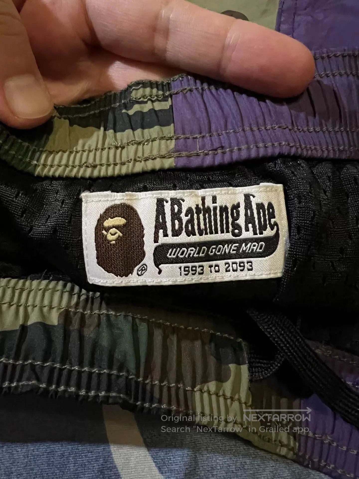 Bape Bape Shark Camo Purple Shorts. Size US 32 / EU 48 - 7 Thumbnail