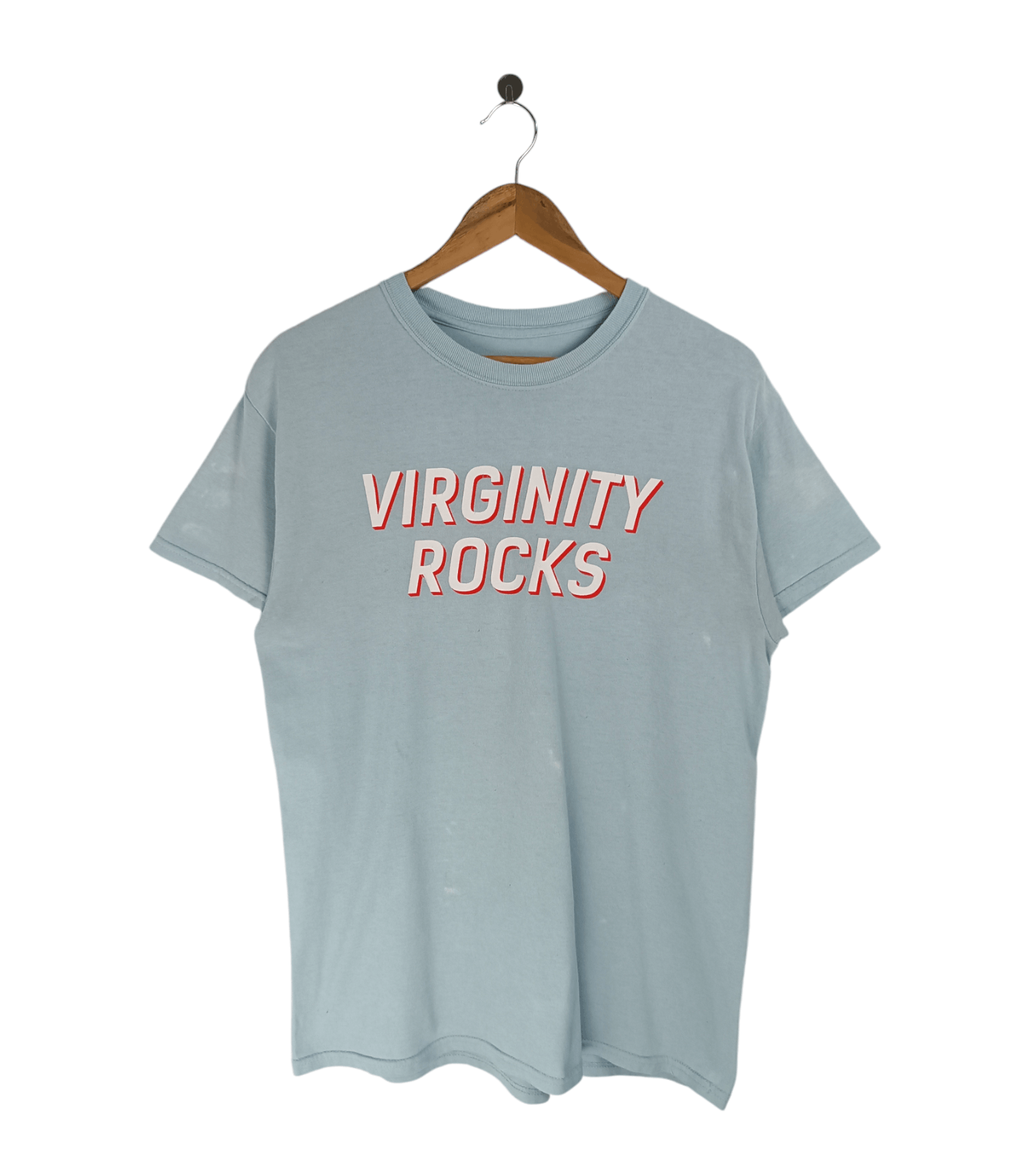 Vintage VINTAGE VIRGINITY ROCKS HUMOR FUNNY ADULTS TEE Size US M / EU 48-50 / 2 - 1 Thumbnail