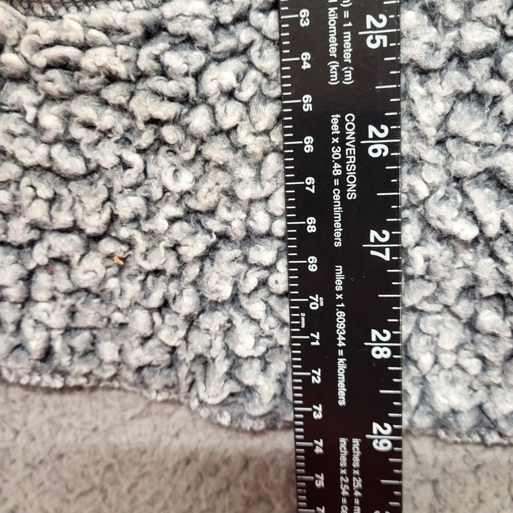 Vintage Secret Treasures Cardigan Women’s Size M Gray & White Sherpa Pocket Sweater Jacket Seasonal Winter Fall Spring Size M / US 6-8 / IT 42-44 - 6 Thumbnail
