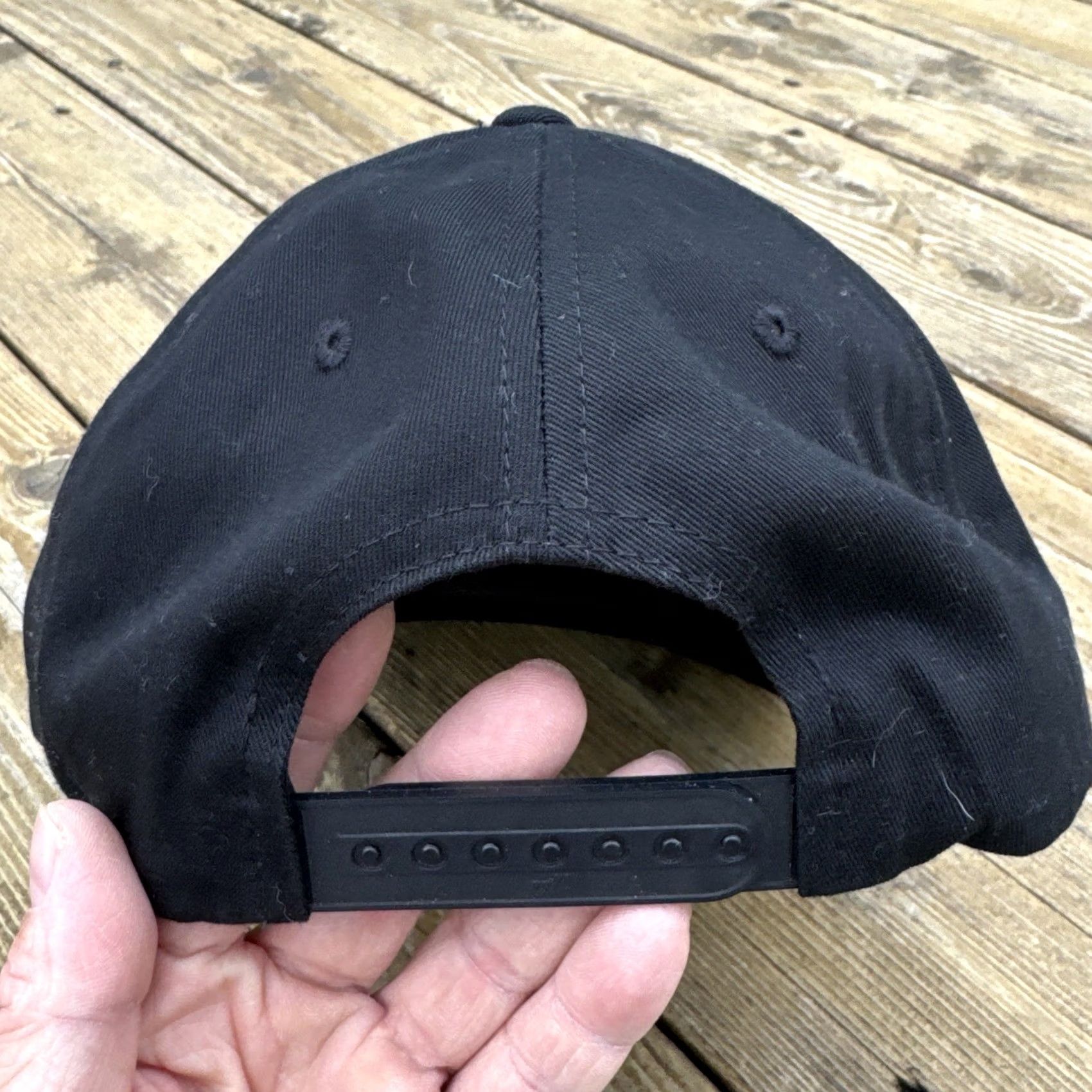Vintage Yupoong The Classics Snapback Hat Black Green Underbrim Flat Bill One Size Men Size ONE SIZE - 4 Thumbnail