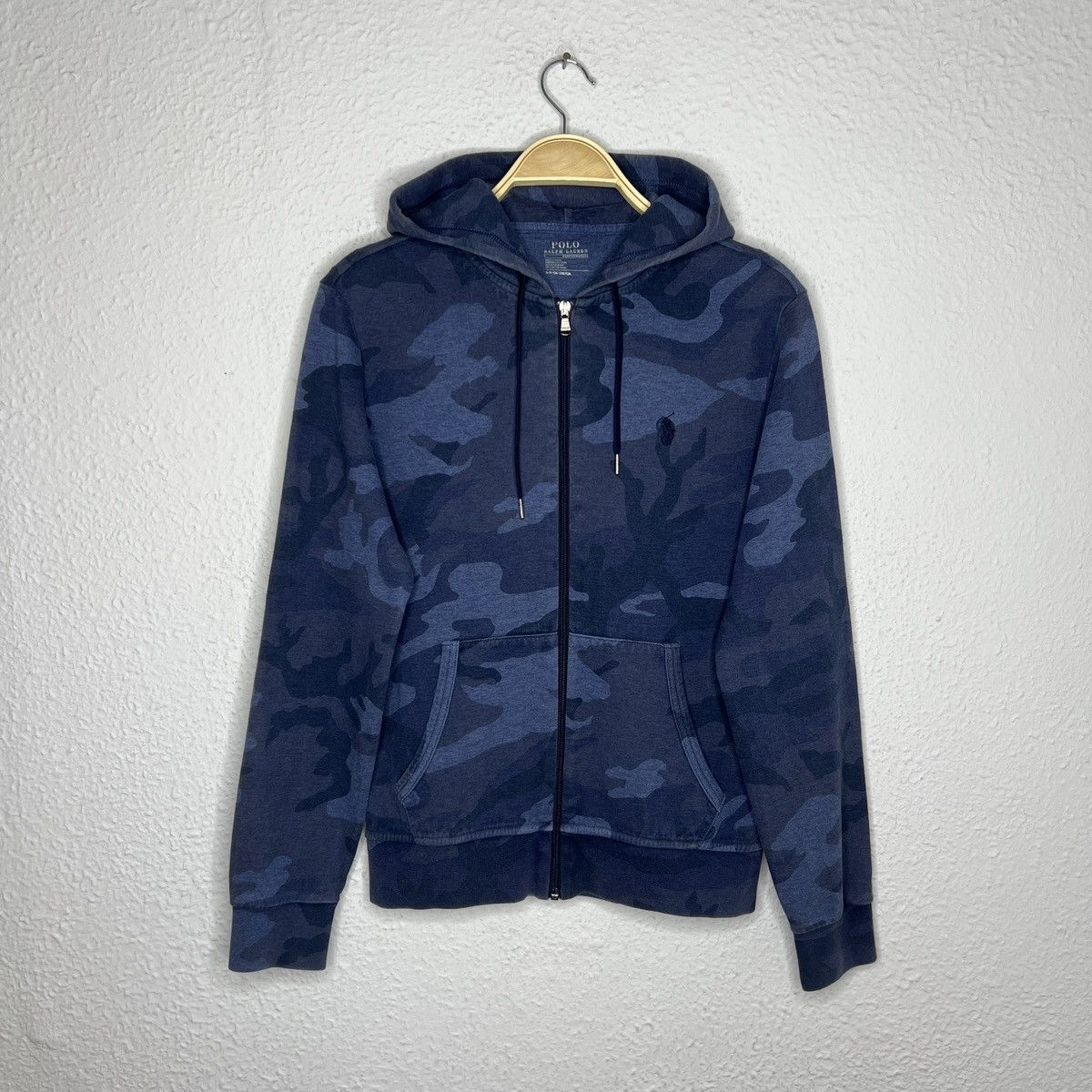 Polo Ralph Lauren Polo Ralph Lauren Navy Hoodie Zip Camo Sweatshirt Logo Size US S / EU 44-46 / 1 - 1 Thumbnail