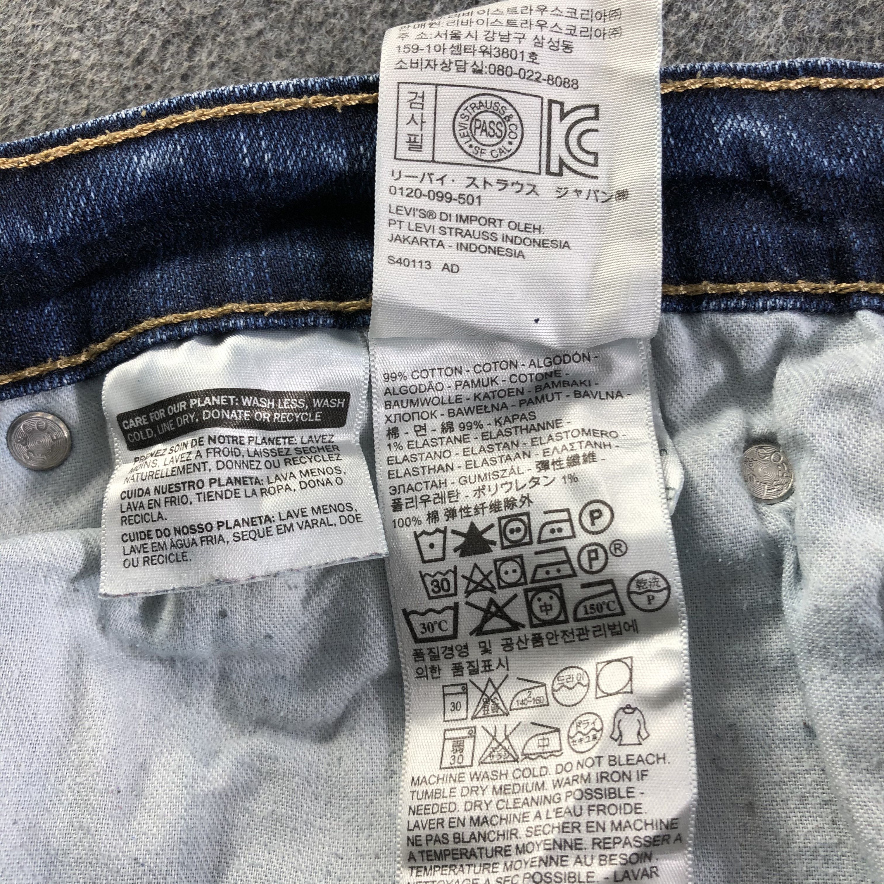 Levi's Vintage Blue Wash Levis 514 Jeans-J4443 Size US 32 / EU 48 - 10 Thumbnail