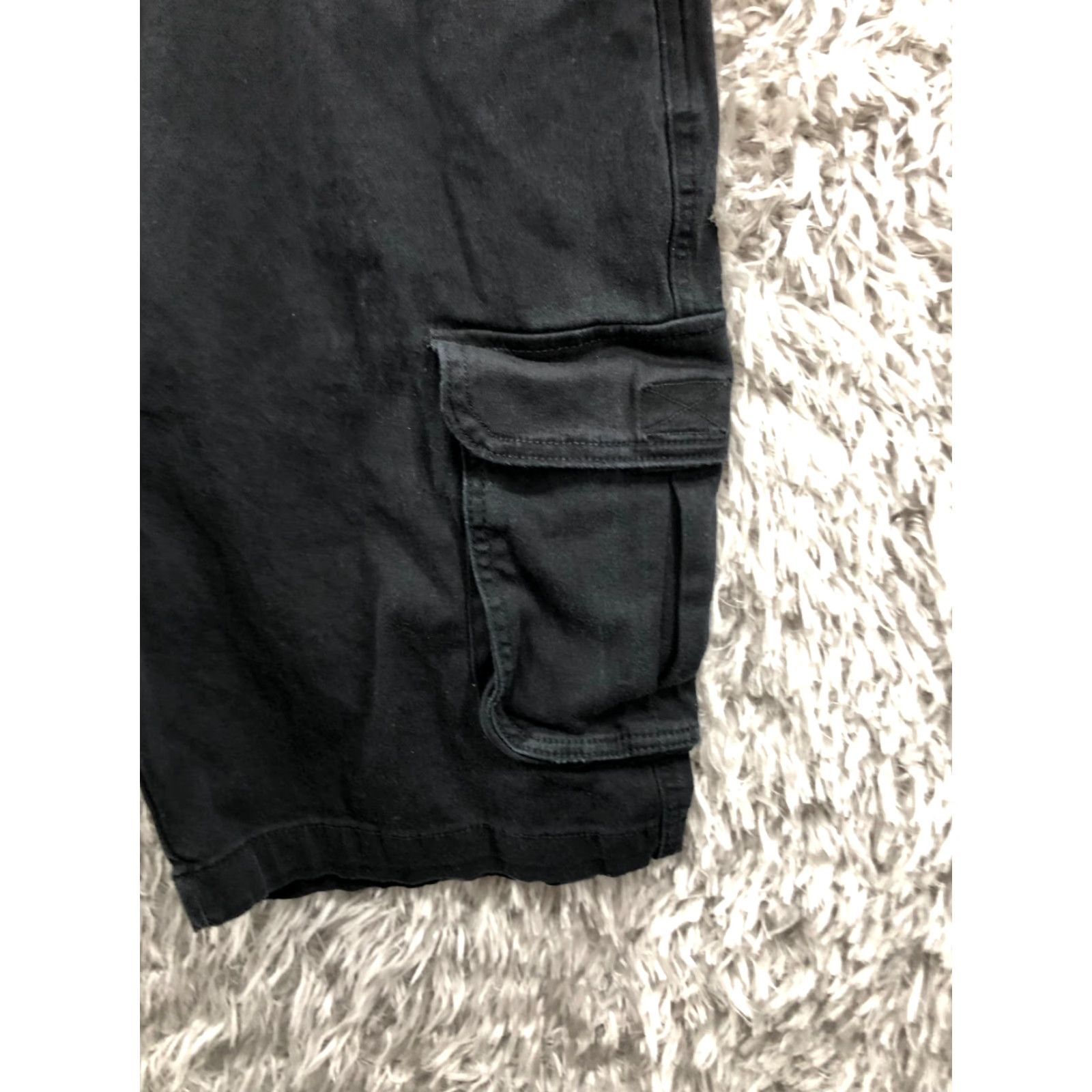 Vintage Blu Rock Cargo Chino Shorts Mens Regular 42 Belt Loops 5-Pocket Dark Wash Black Stretch Size US 42 / EU 58 - 5 Thumbnail