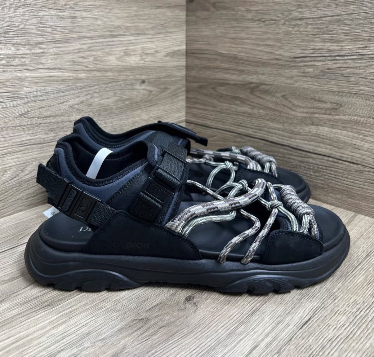 Dior Dior H-Town Black Sandals J41 Size US 8.5 / EU 41-42 - 3 Thumbnail