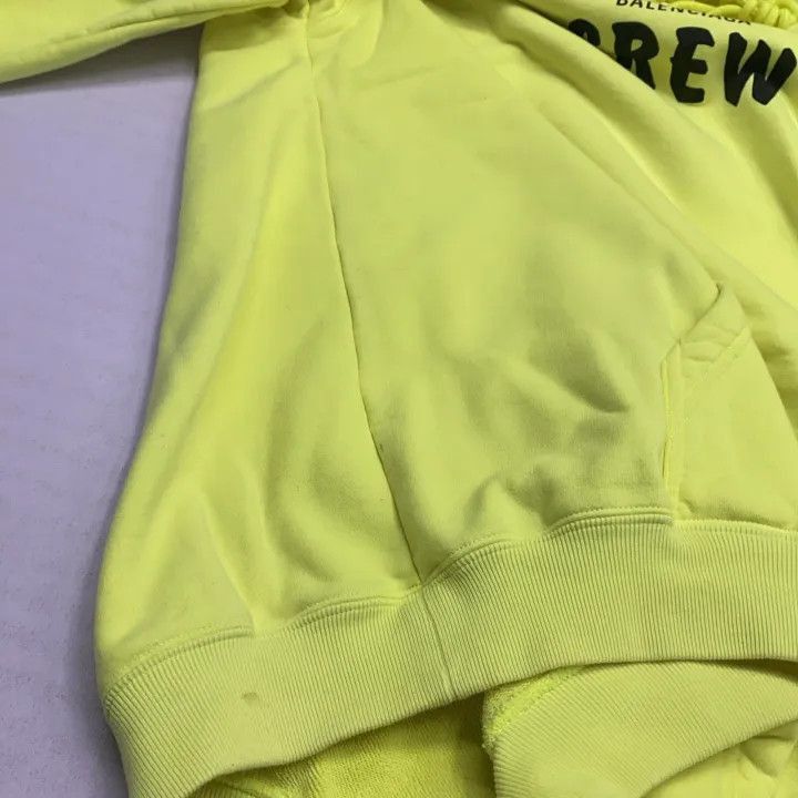 Other Balenciaga Bright Yellow Logo Hoodie for Women 0079-2507 Size M / US 6-8 / IT 42-44 - 8 Thumbnail