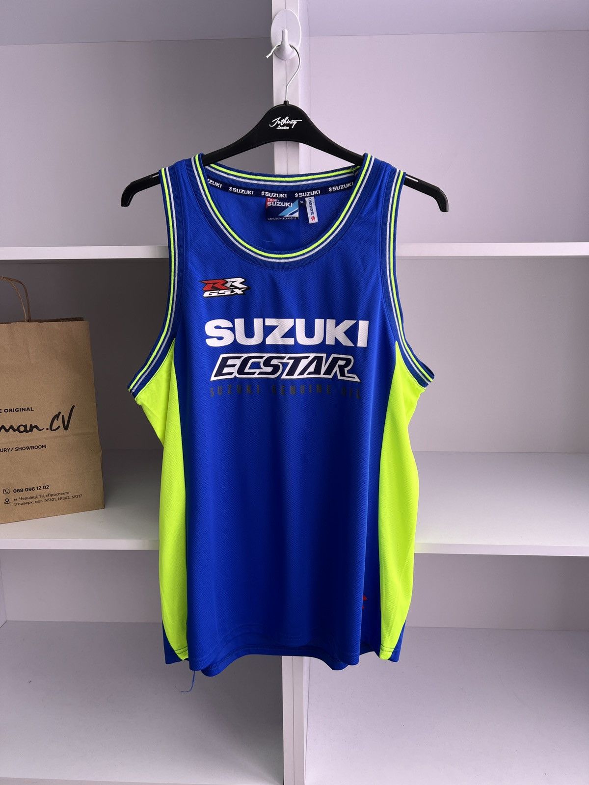 Vintage Vintage Suzuki Racing Sleeveless T-shirt Size US XL / EU 56 / 4 - 4 Thumbnail