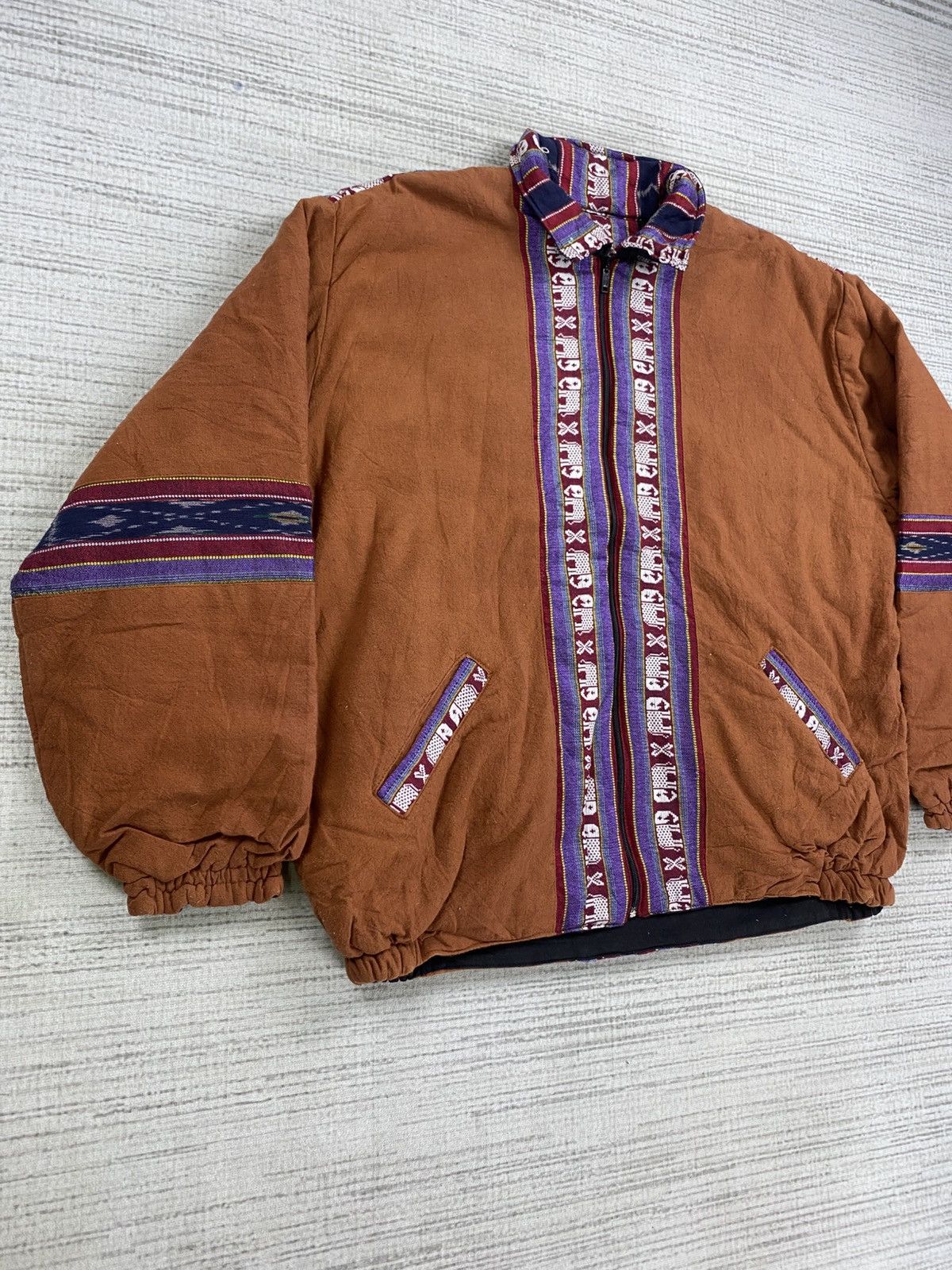 Designer × Japanese Brand Vintage Navajo Chimayo Native Style Reversible Jacket Size US L / EU 52-54 / 3 - 4 Thumbnail