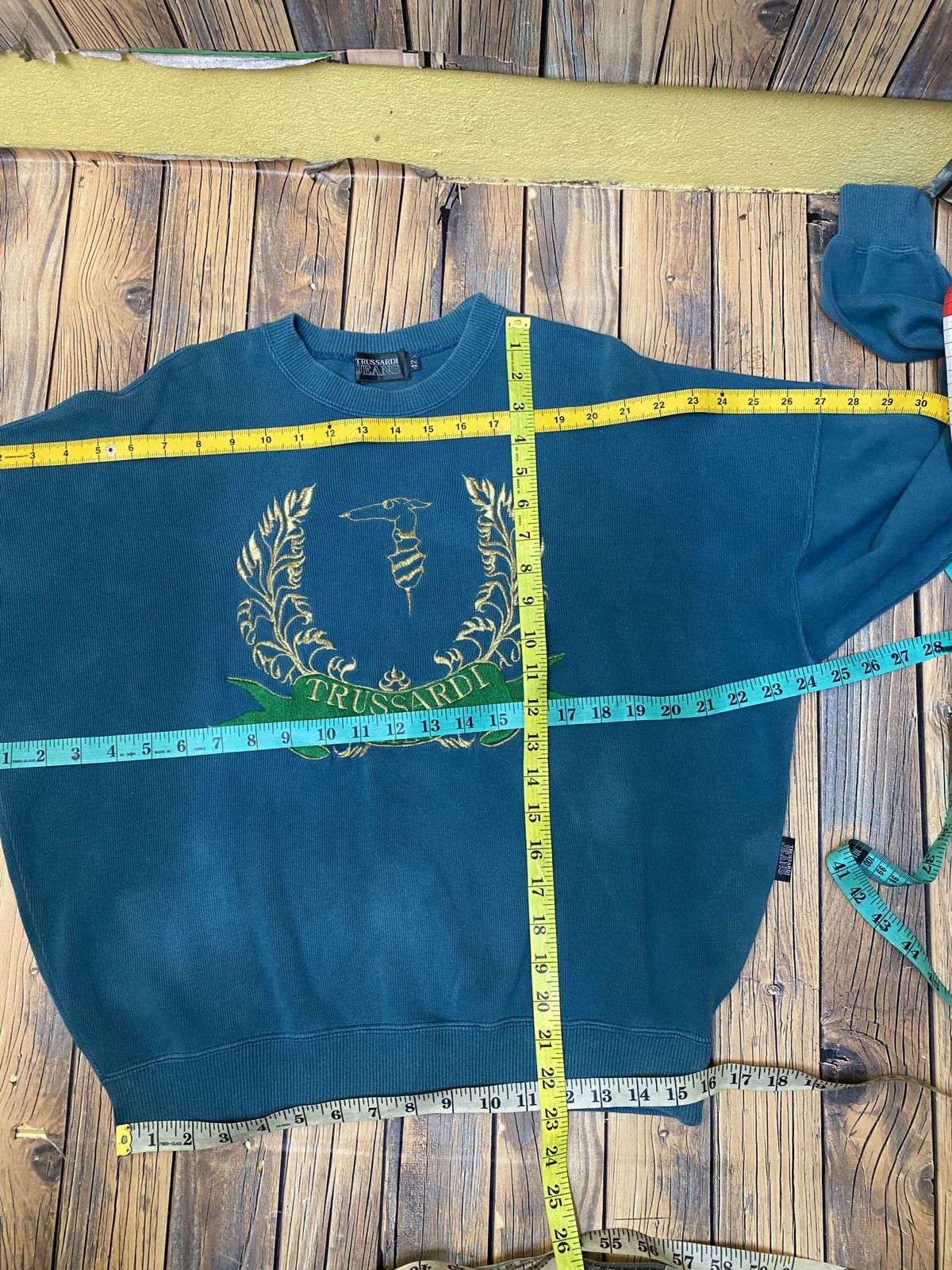 Trussardi × Vintage Vintage trussardi crewneck sweatshirt Size US L / EU 52-54 / 3 - 12 Thumbnail
