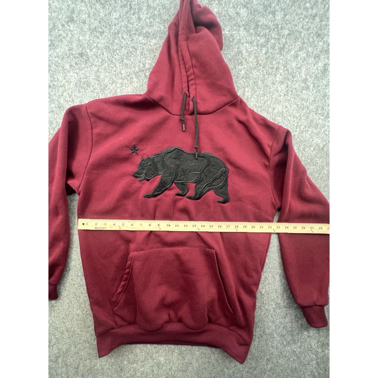 Vintage Original Deluxe Mens Hoodie XL Brown Embroidered 100% Polyester Fleece Pullover Casual Streetwear Hoodie Menswear Christmas2023? Size US XL / EU 56 / 4 - 2 Thumbnail