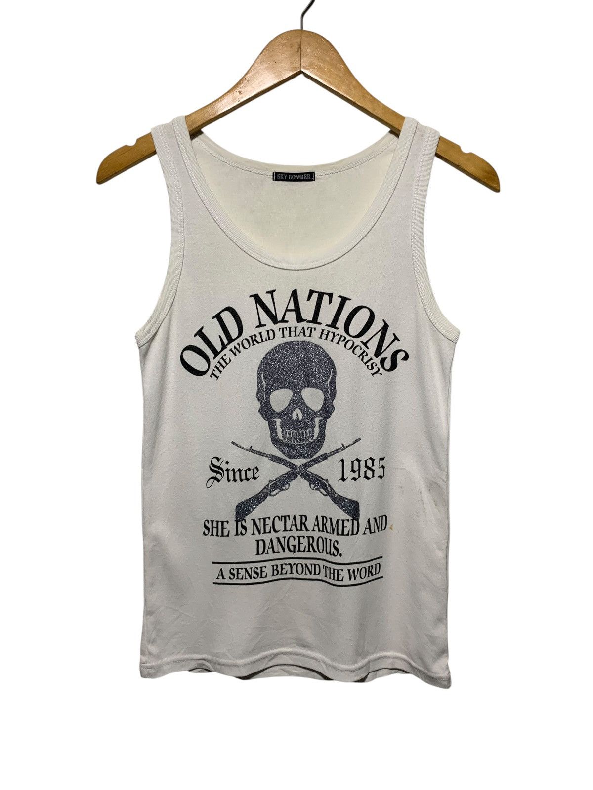 Japanese Brand Y2k Sky Bomber skull the world that hypocrisy punk tanktop Size US S / EU 44-46 / 1 - 1 Thumbnail