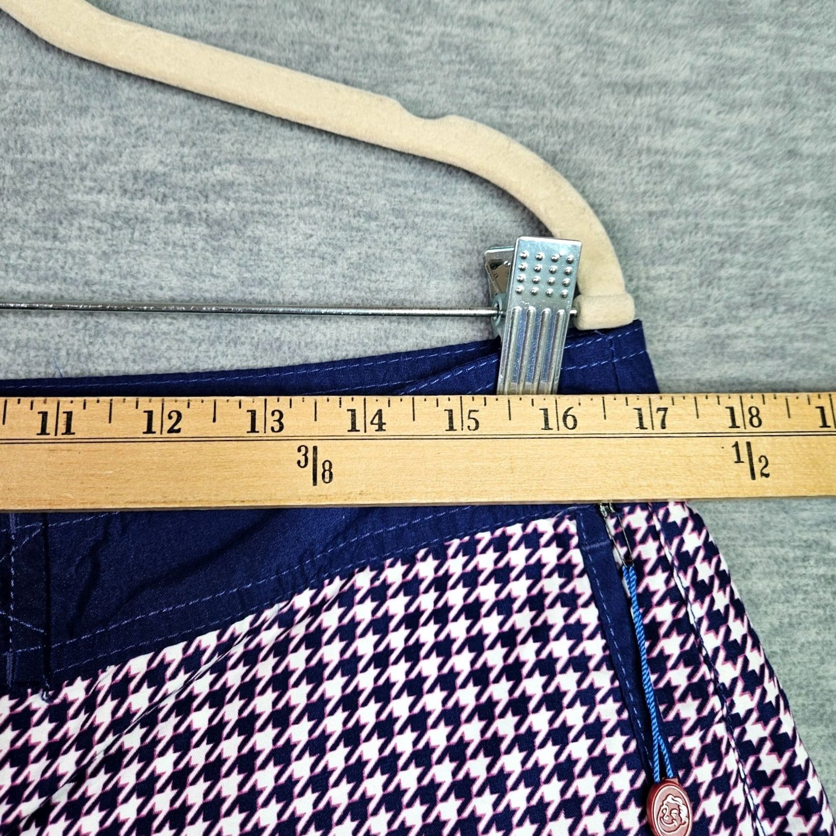 Vintage Mr.Swim Trunks Navy Houndstooth Pattern Lined Board Shorts Size 34 NEW Size US 34 / EU 50 - 7 Thumbnail