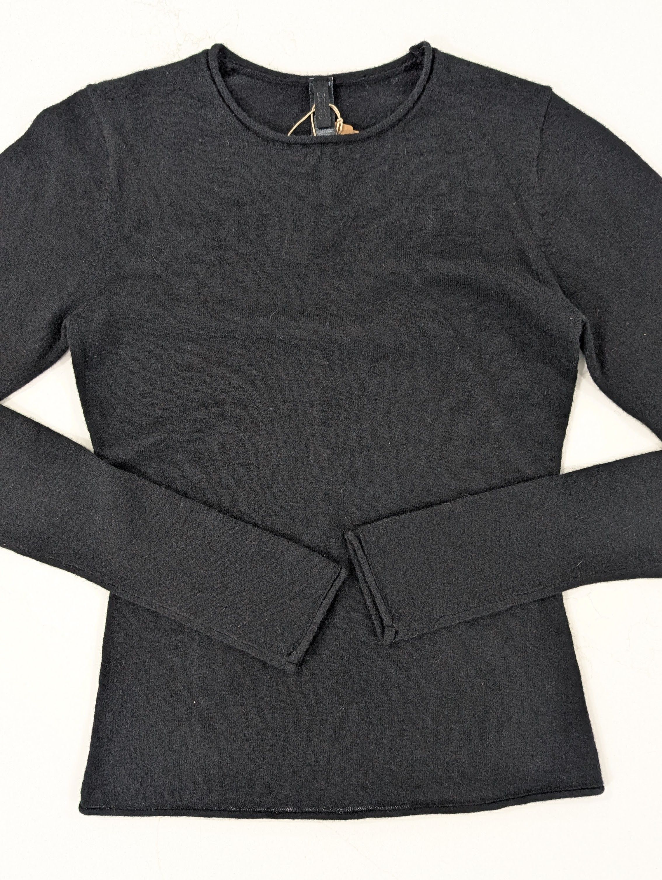SKIMS Skims Sheer Cashmere Long Sleeve Top Onyx Size XS / US 0-2 / IT 36-38 - 1 Thumbnail