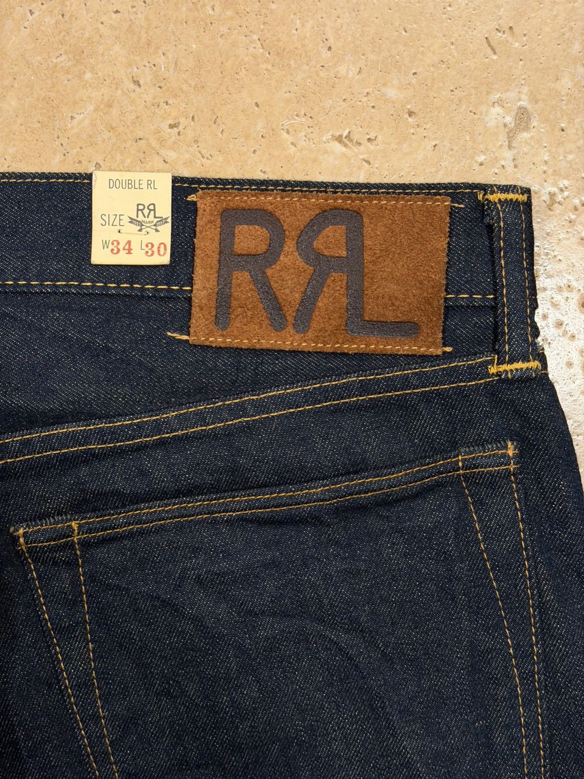 RRL Ralph Lauren RRL Ralph Lauren Slim Fit Rinse Selvedge Raw Jeans Size US 34 / EU 50 - 9 Thumbnail