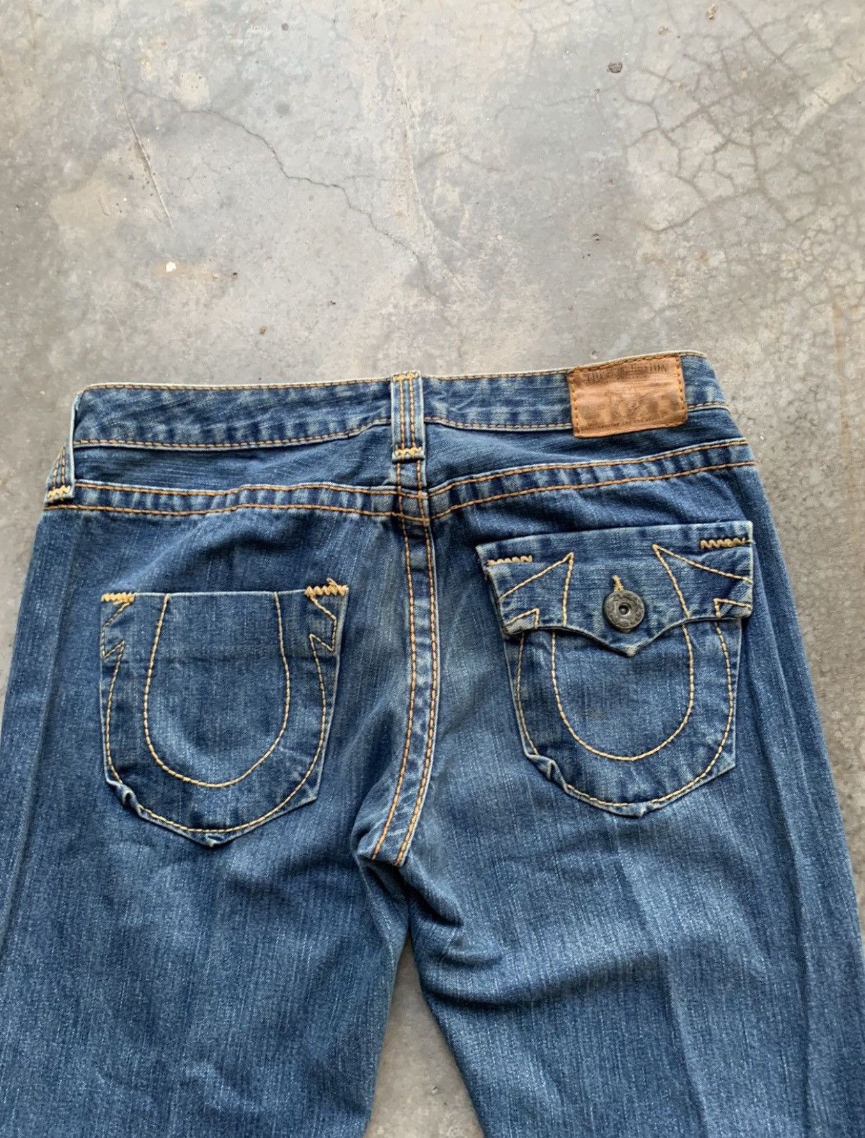 True Religion Vintage Y2K True Religion Wide Leg Bootcut Jeans Rare Size US 32 / EU 48 - 3 Thumbnail