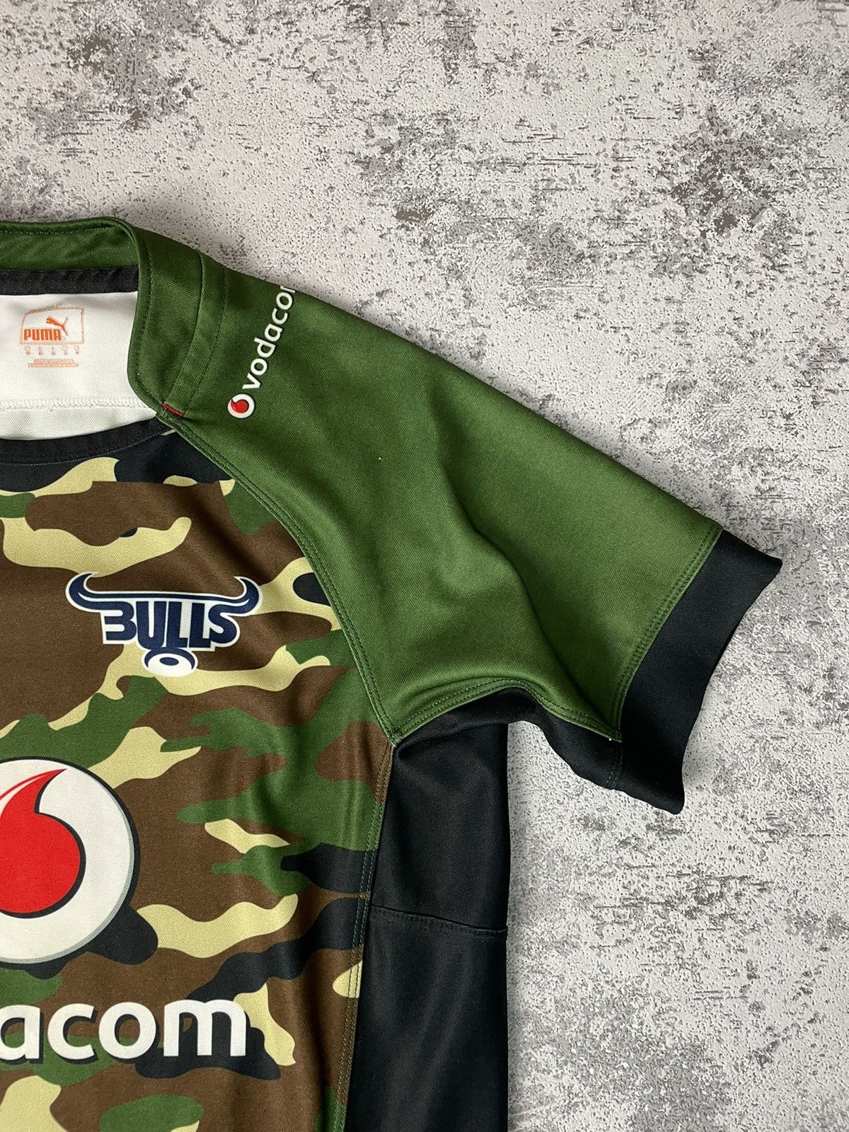 Puma Vodacom Blue Bulls Super Rugby Away Shirt 2015 Jersey Camo M Size US M / EU 48-50 / 2 - 7 Thumbnail