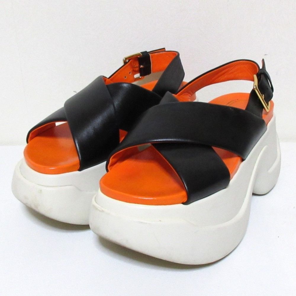 Marni Marni Marni Fussbett Platform Sandals Leather Shoes DUTY FREE for USA Size ONE SIZE - 1 Thumbnail
