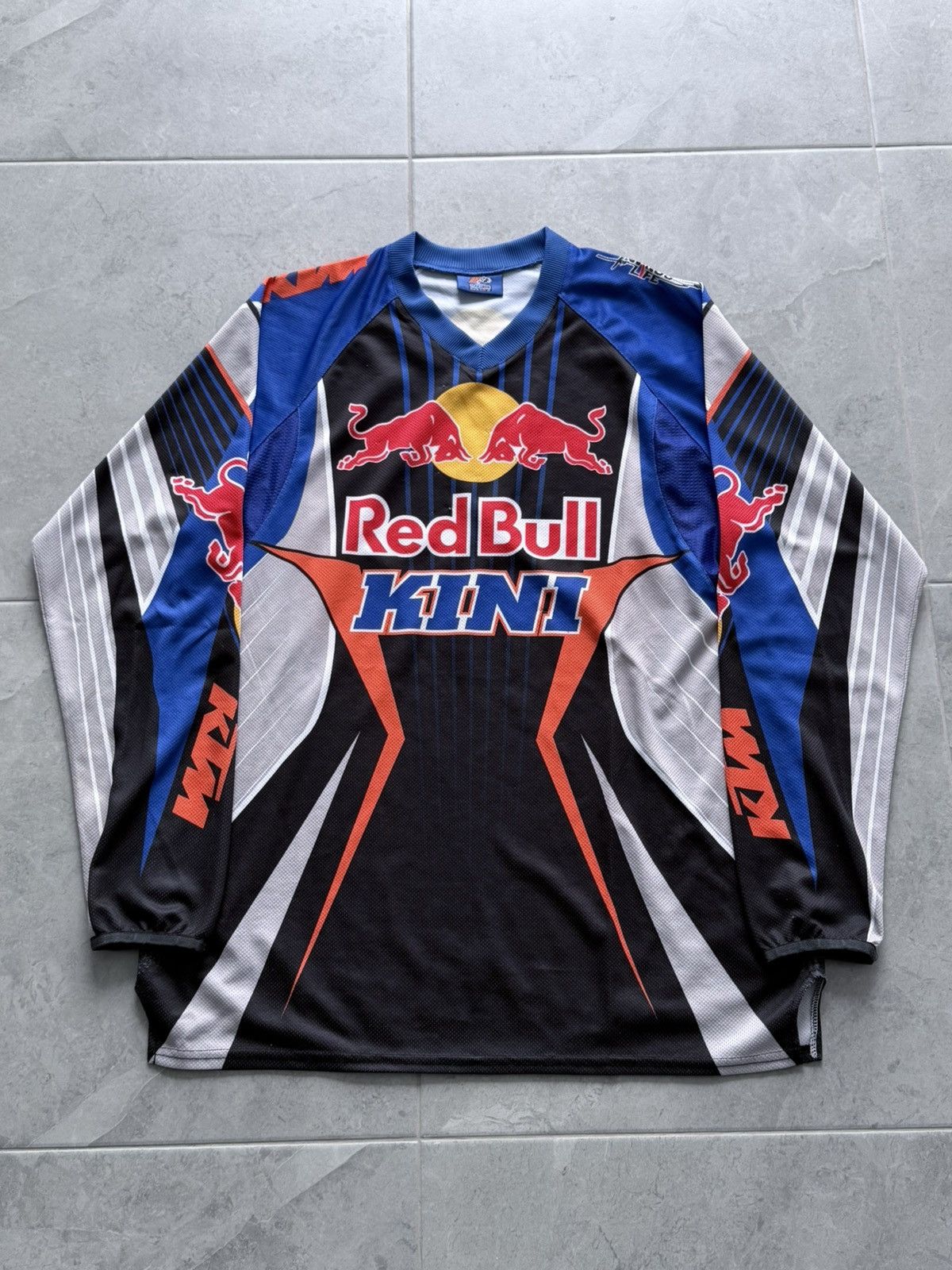 Red Bull Vintage Y2K Red Bull KTM Moto Jersey Size US XL / EU 56 / 4 - 1 Thumbnail