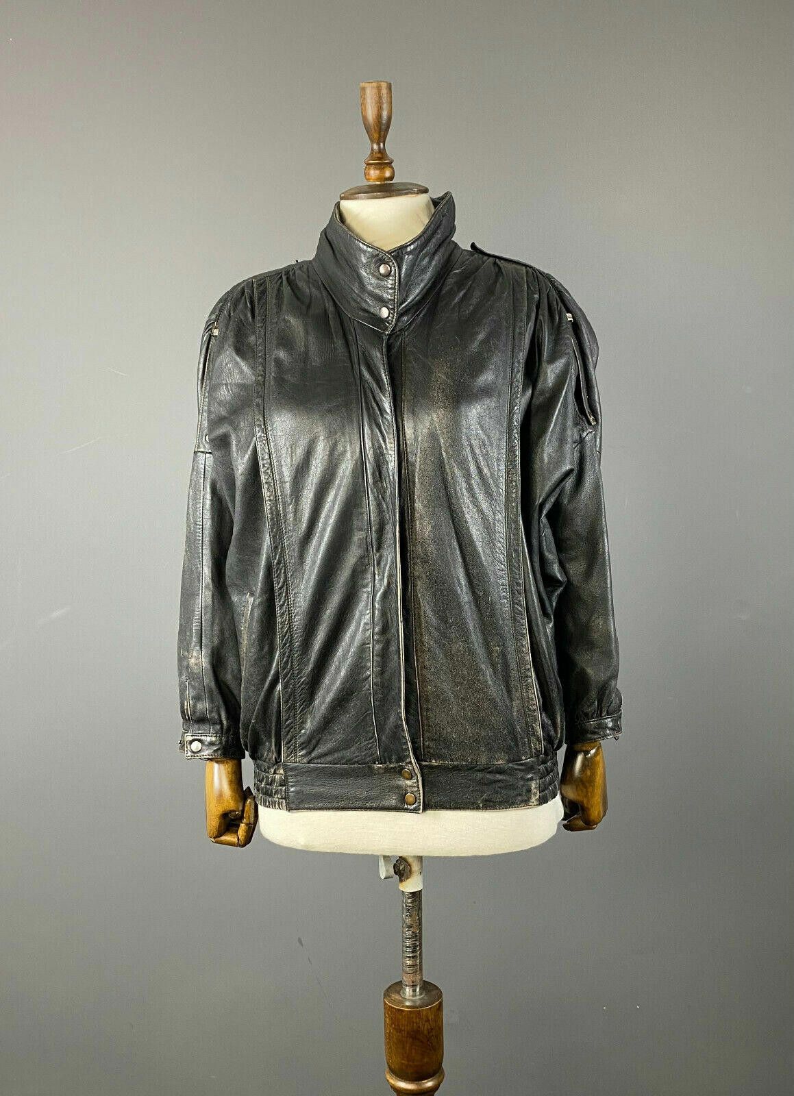 JET SET Ladies Jet Set Black Genuin Leather Jacket Size 36 Size M / US 6-8 / IT 42-44 - 1 Thumbnail