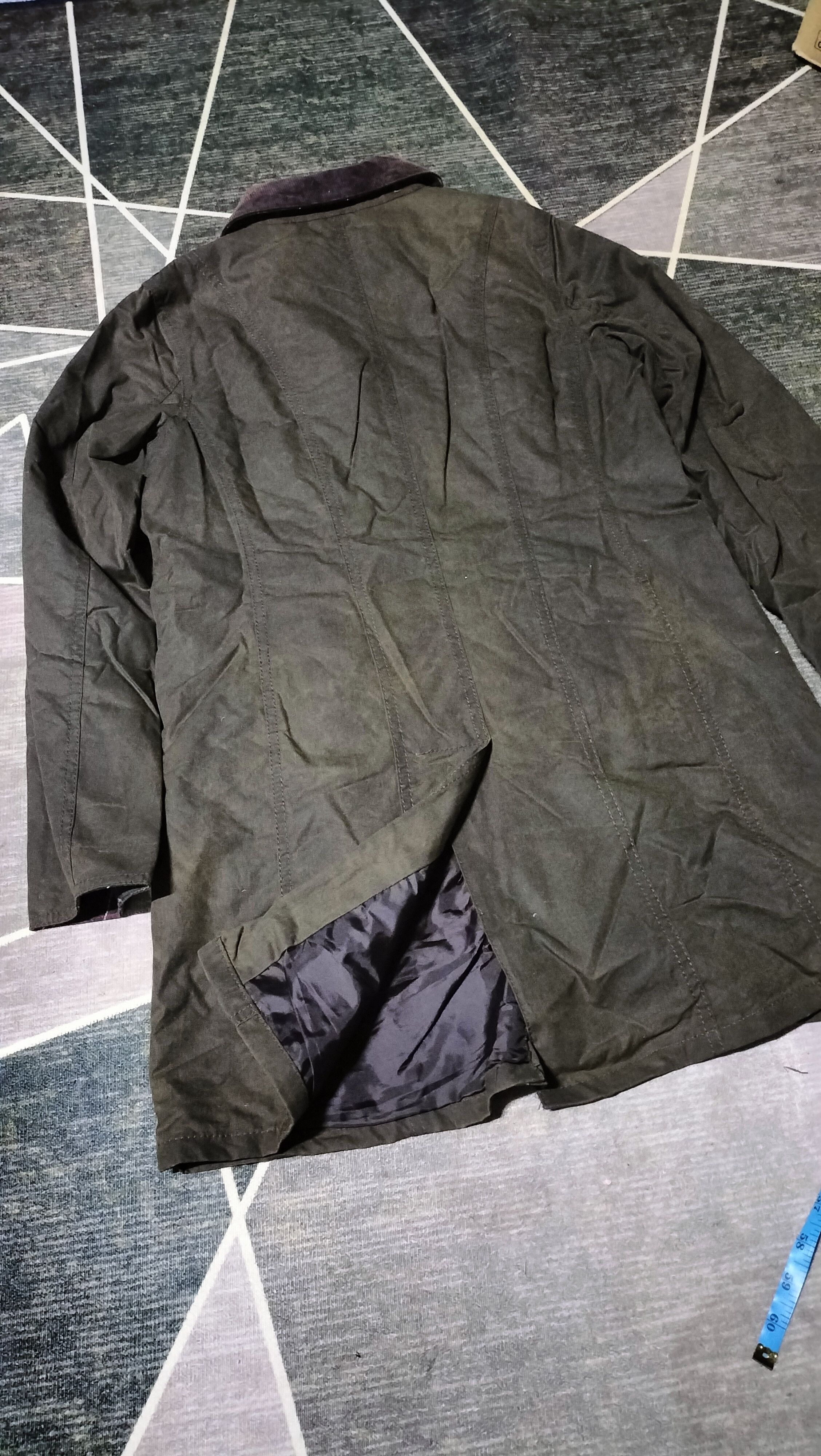 Barbour Vintage Barbour Rider Trench Coat Leather Suede Windbreaker Size S / US 4 / IT 40 - 23 Thumbnail
