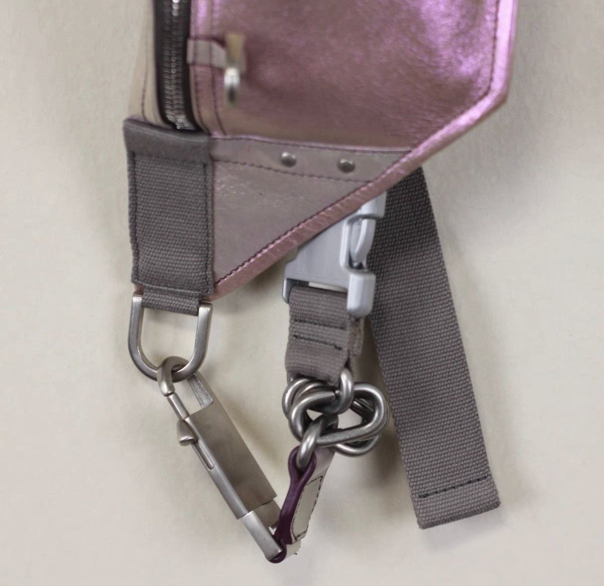 Rick Owens Rick Owens Mainline Leather Laser Metallic Shoulder Bag Size ONE SIZE - 3 Thumbnail