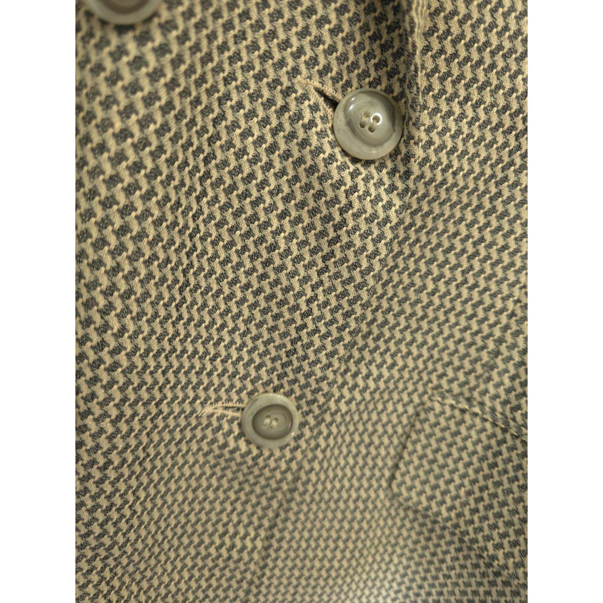 Austin Reed Vintage Austin Reed Double-Breasted Wool & Silk Blazer - Mad Size 40R - 4 Thumbnail