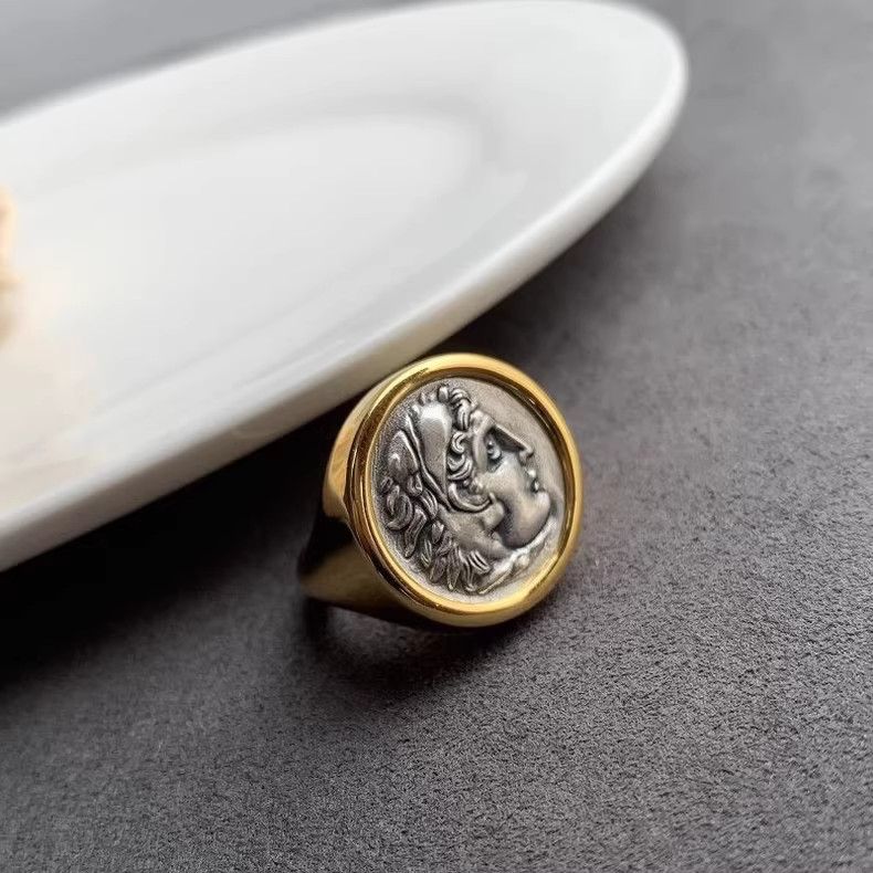 Vintage Greek David Ring Vintage Rings🔥🔥🔥 Size ONE SIZE - 4 Thumbnail