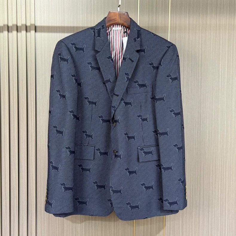 Thom Browne Thom Browne size4 Dogs Gold Foil Suit Size 36S - 1 Thumbnail
