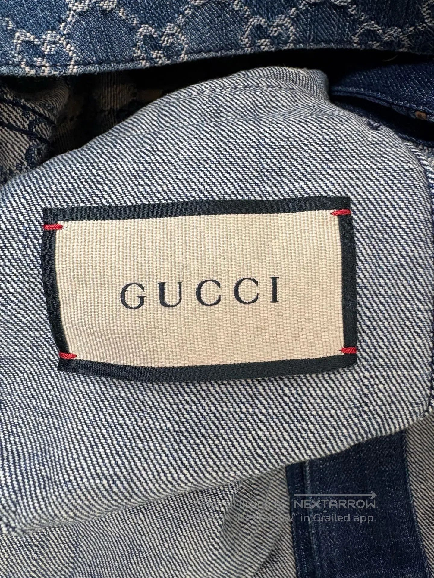 Gucci Gucci GG Logo Leather Patchwork Denim Jacket. Size US S / EU 44-46 / 1 - 4 Thumbnail